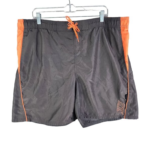 Men's Nike Black & Orange Athletic Shorts 9" Inseam Size XL - Picture 1 of 13